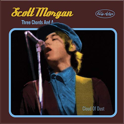Scott Morgan album cover: singer with microphone, wearing a cap.