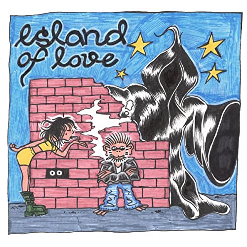 CD cover: cartoon illustration of figures near a brick wall.