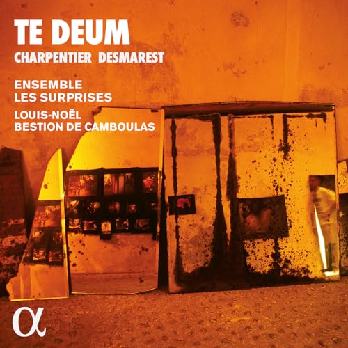 CD cover for "Te Deum" by Charpentier & Desmarest, abstract art.