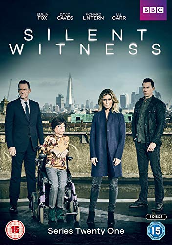 DVD cover for Silent Witness Series 21 featuring four cast members against London skyline.
