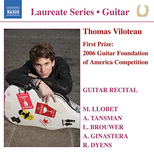 CD cover featuring guitarist Thomas Viloteau and guitar case details.