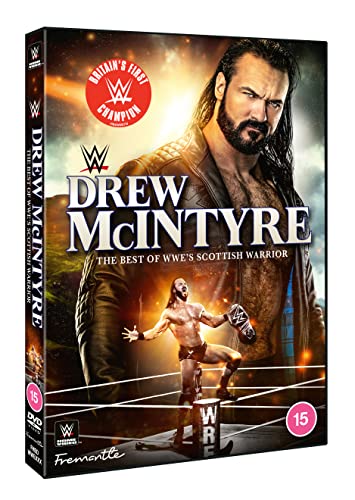 DVD cover featuring wrestler Drew McIntyre in action pose.
