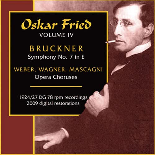 CD cover featuring portrait of Oscar Fried, conductor, with text details.