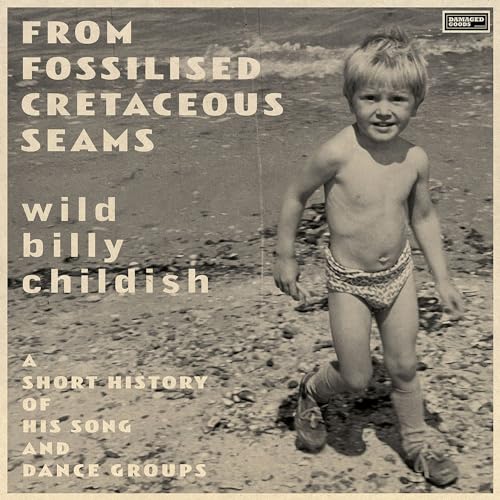 CD cover: black and white photo of a young boy on a beach.