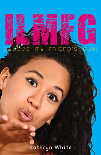 Book cover featuring a young woman with curly hair and pink text.