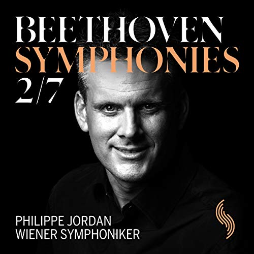 CD cover: Portrait of Philippe Jordan, Beethoven Symphonies 2 & 7.