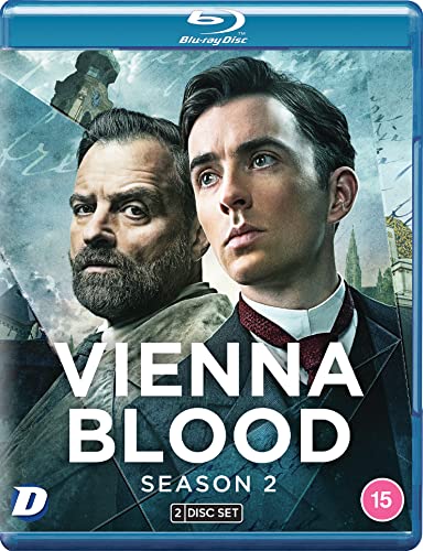 Vienna Blood Season 2 Blu-ray cover featuring two serious-looking men.