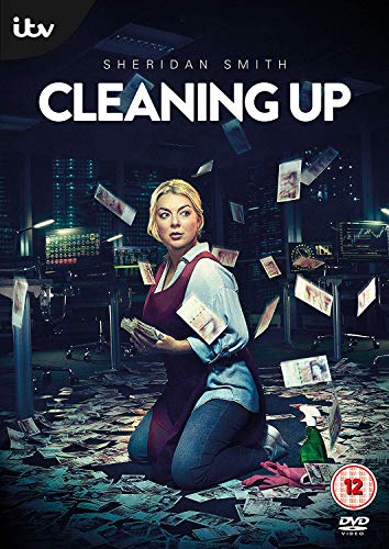DVD case for "Cleaning Up" with blue and white cover art.