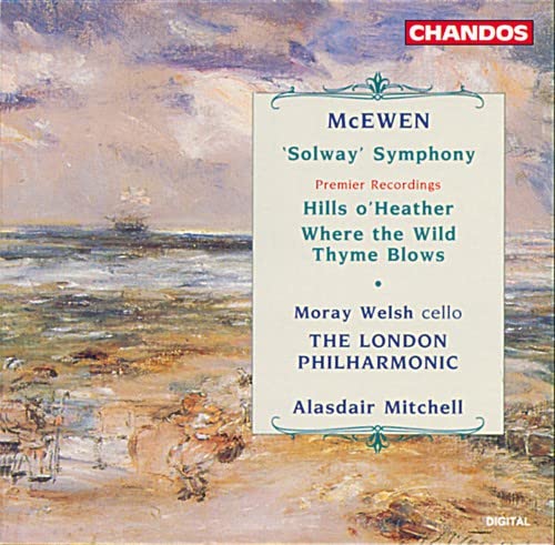 CD cover for McEwen’s “Solway Symphony” with a landscape painting.