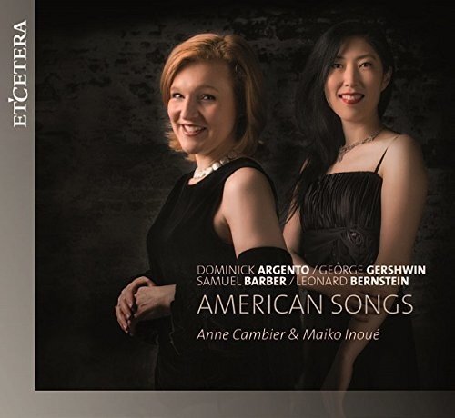 CD cover featuring two smiling women, Anne Cambier and Maiko Inoué.