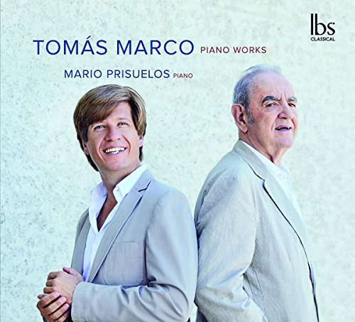 CD cover featuring two men in suits, Mario Prisuelos and Tomás Marco.