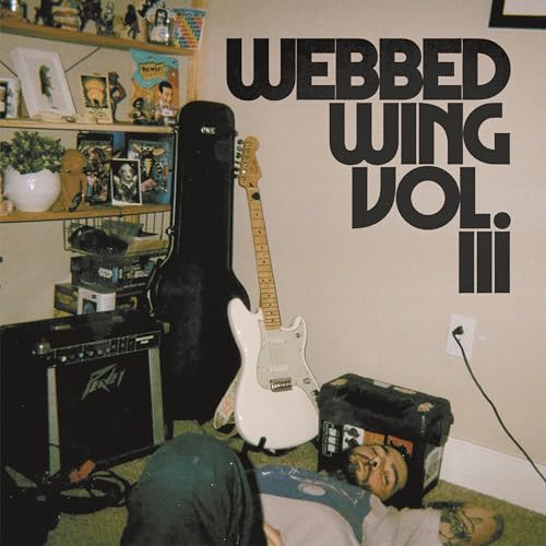 Album cover with guitar, amplifier, and person lying on the floor.