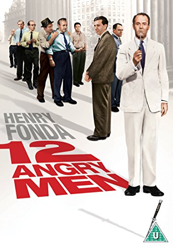 DVD cover art for 12 Angry Men featuring Henry Fonda and the jury members.