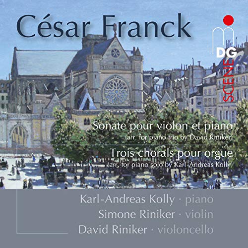 CD cover featuring a painting of a cathedral and performer names.