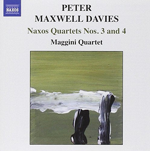 CD cover for Peter Maxwell Davies’ Naxos Quartets Nos. 3 and 4.