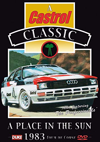 DVD cover featuring a white Audi Quattro rally car racing in mountains.