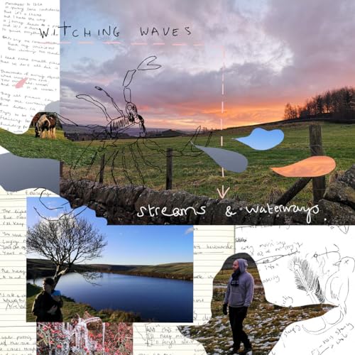 Collage of landscapes, sketches, and handwritten text with album title.