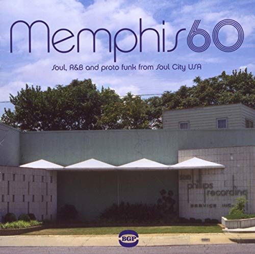 CD cover for "Memphis 60" featuring a mid-century recording studio building.