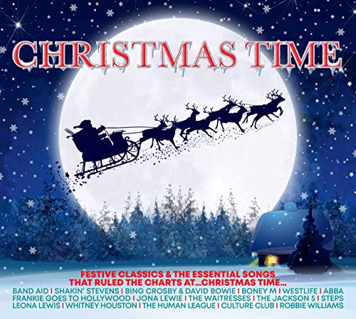 3-CD set "Christmastime" with Santa, reindeer, and a snowy winter scene.
