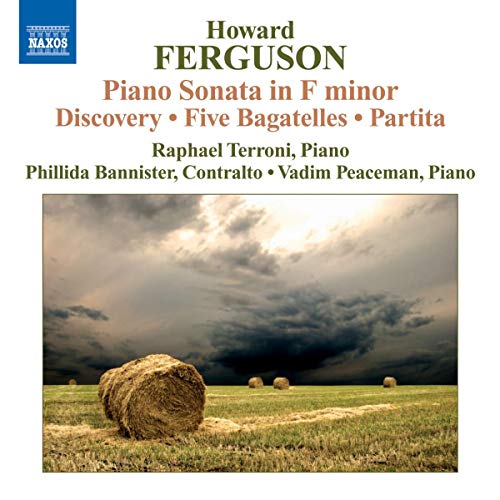 CD cover for Howard Ferguson's Piano Sonata featuring a stormy landscape.