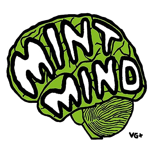 Green brain-shaped illustration with bold white text "Mint Mind" and "VG+".