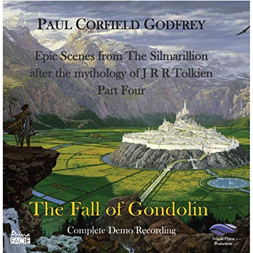CD cover art depicting a fantasy city nestled in a mountainous landscape.