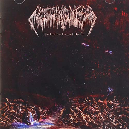 Dark album cover with spiky band logo and chaotic, textured imagery.