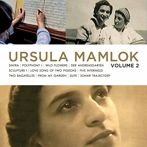 CD cover for "Mamlok: Music Vol.2" featuring portraits of Ursula Mamlok.
