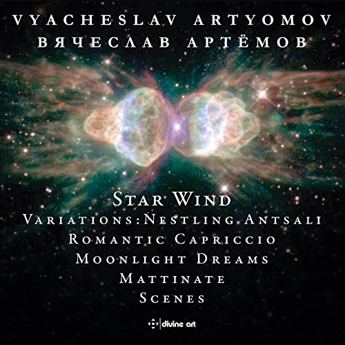 CD cover for Vyacheslav Artyomov’s “Star Wind,” featuring cosmic imagery.