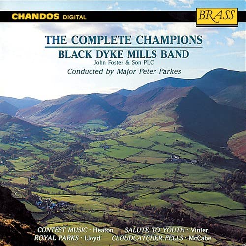 CD cover: rolling green hills and mountains, brass band music title.