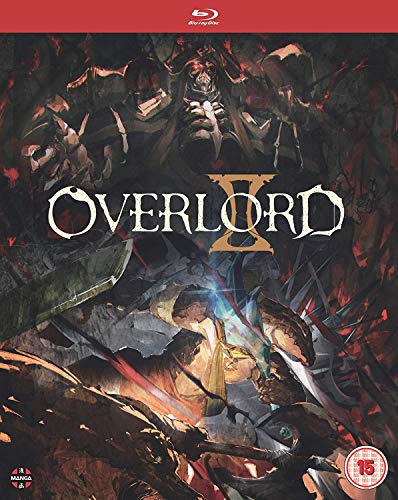 Overlord II Blu-ray cover featuring dark fantasy art and character illustrations.