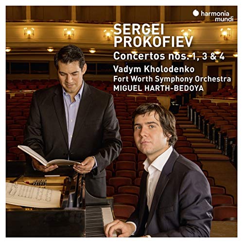 CD cover featuring pianist Vadym Kholodenko and composer Sergei Prokofiev.