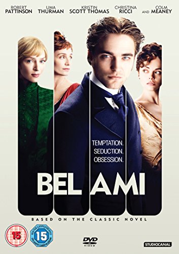 “Bel Ami” DVD cover featuring Robert Pattinson and three other actors.