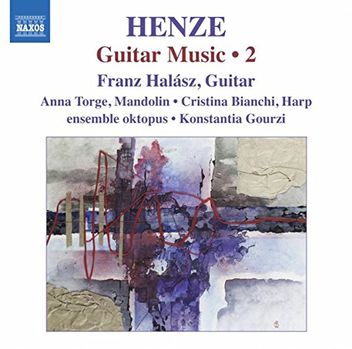 CD cover for Henze’s Guitar Music Vol. 2 with abstract art.