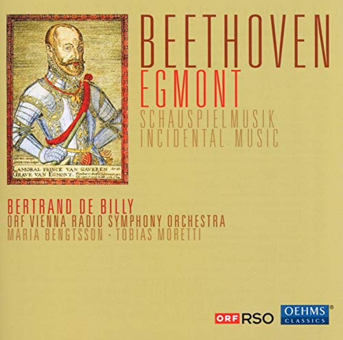 CD cover featuring a portrait of a man and "Beethoven Egmont" text.