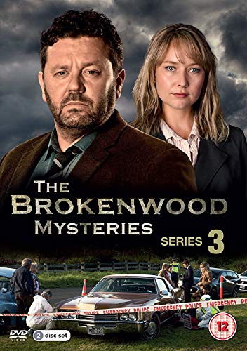 DVD cover for "The Brokenwood Mysteries - Series 3" featuring two detectives.