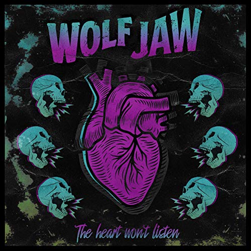 CD cover: pink heart surrounded by skulls with lightning bolts.