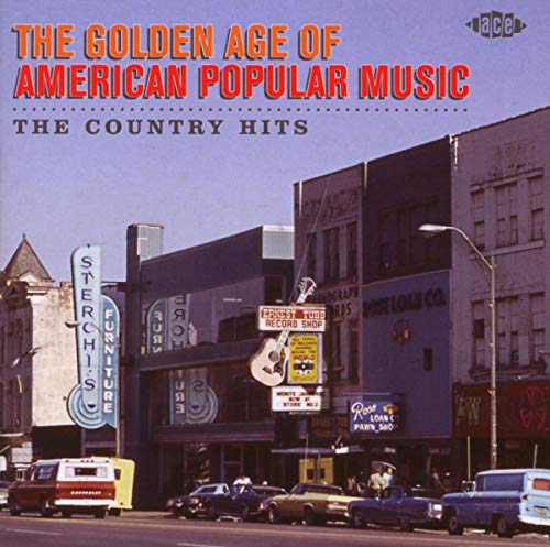 CD cover: āThe Country Hitsā with a vintage town street scene.