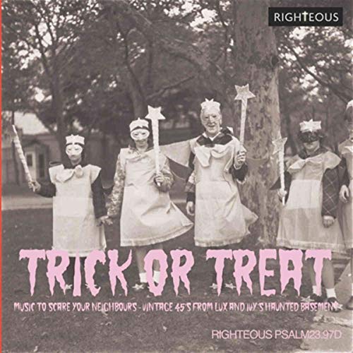 Vintage CD cover: costumed figures with wands in front of a tree.