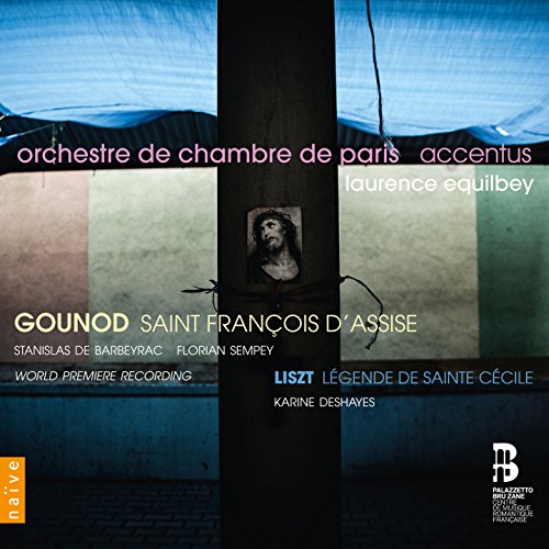 CD cover: religious artwork, text listing composers Gounod and Liszt.