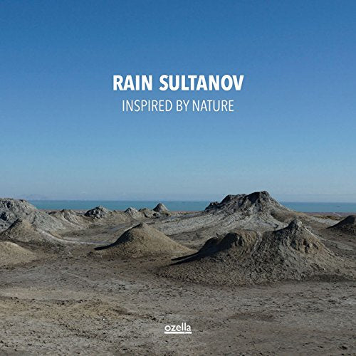Album cover for Rain Sultanov’s “Inspired By Nature” with a desert landscape.