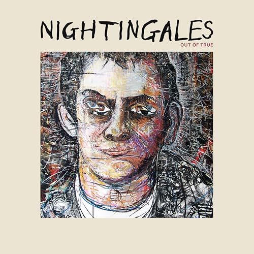 Album cover for Nightingales’ “Out Of True” featuring a painted portrait.