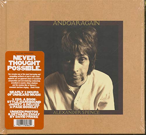CD cover for Alexander Spence’s “AndOarAgain” featuring a portrait of the artist.