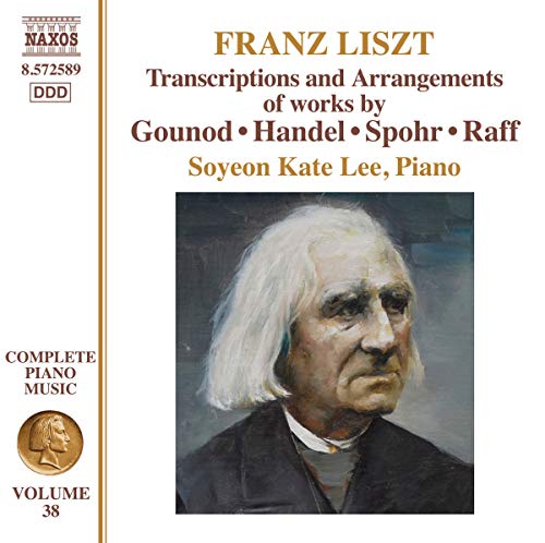CD cover featuring a portrait of Franz Liszt and text details.
