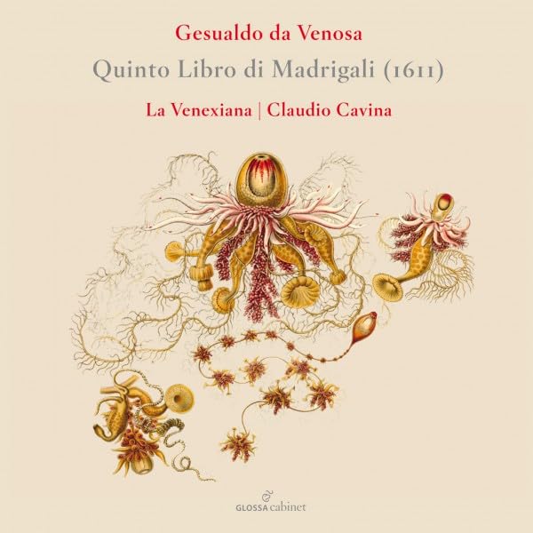 CD cover for Carlo Gesualdo’s “La Venexiana” with botanical illustration.