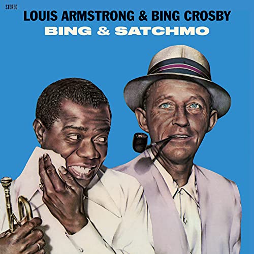 Album cover featuring portraits of Louis Armstrong and Bing Crosby.