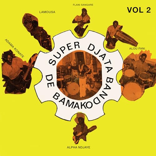 Album cover for Super Djata Band’s “Authentique Vol. 2” featuring musicians.