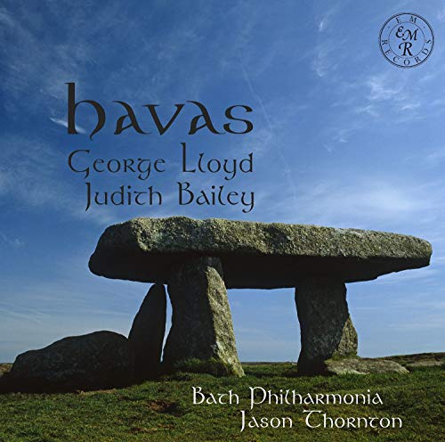 CD cover with a stone monument against a blue sky.