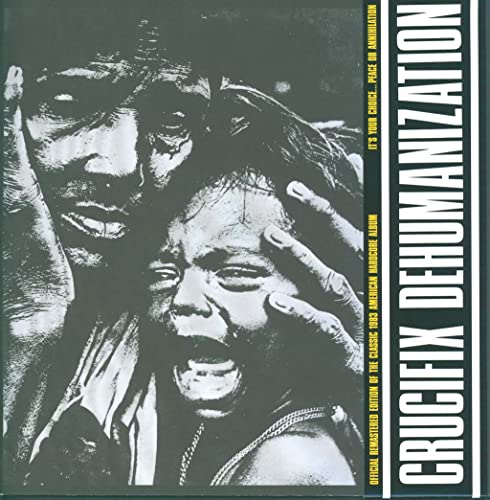 Black and white vinyl record cover featuring distressed faces and bold text.