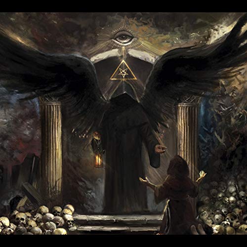 Dark, gothic album art featuring a cloaked figure and an all-seeing eye.